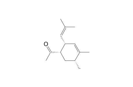 Ethanone, 1-[4,5-dimethyl-2-(2-methyl-1-propenyl)-3-cyclohexen-1-yl]-, (1.alpha.,2.alpha.,5.alpha.)-