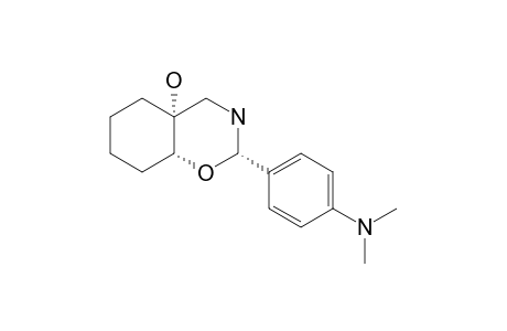 (2S,4aR,8aR)-2-(4-dimethylaminophenyl)-2,3,4,5,6,7,8,8a-octahydrobenzo[e][1,3]oxazin-4a-ol