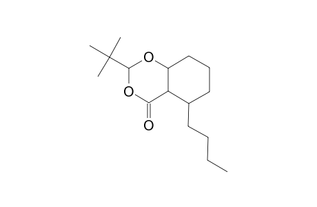 4H-1,3-Benzodioxin-4-one, 5-butyl-2-(1,1-dimethylethyl)hexahydro-, [2s-(2.alpha.,4a.alpha.,5.beta.,8a.beta.)]-