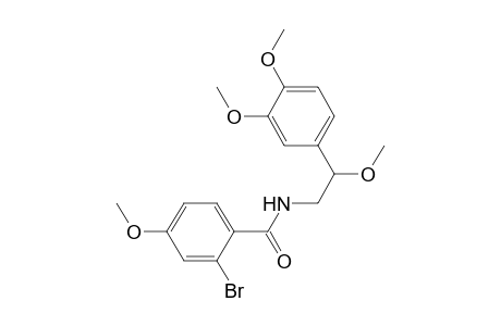 Benzamide, 2-bromo-N-[2-(3,4-dimethoxyphenyl)-2-methoxyethyl]-4-methoxy-