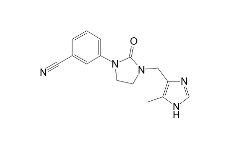 3-[2-keto-3-[(5-methyl-1H-imidazol-4-yl)methyl]imidazolidin-1-yl]benzonitrile
