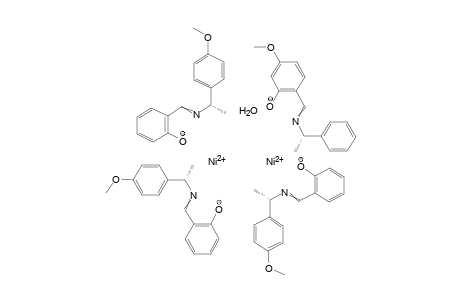 Mu-Aqua-tetrakis[(S)-N-1-(4-methoxyphenyl)ethylsalicylaldiminato]-di-delta-nickel(II)