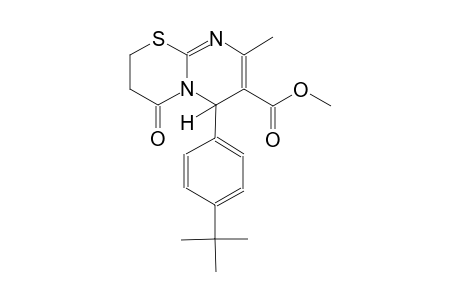 2H,6H-pyrimido[2,1-b][1,3]thiazine-7-carboxylic acid, 6-[4-(1,1-dimethylethyl)phenyl]-3,4-dihydro-8-methyl-4-oxo-, methyl ester
