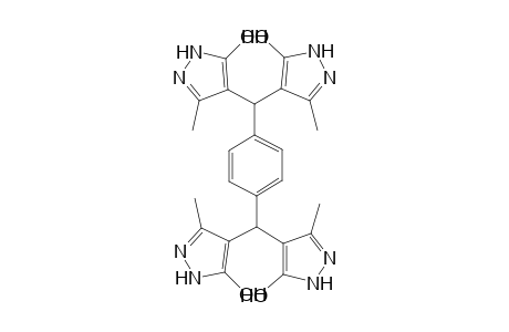 4,4',4'',4'''-[Benzene-1,4-diylbis(methanetriyl)]tetrakis-(3-methyl-1H-pyrazol-5-ol)