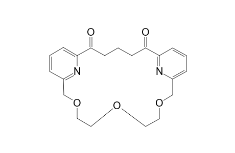 20-[tris-O-(2',6'-Pyridino)2-1,5-1-coronand-5]-14,18-dione