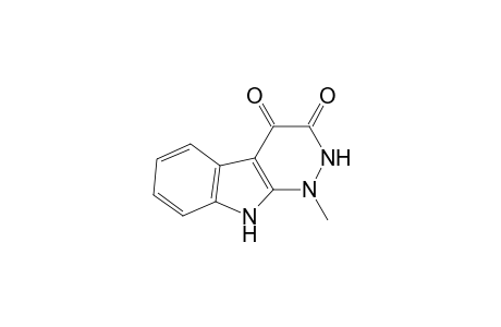 1-Methyl-2,9-dihydropyridazino[3,4-b]indole-3,4-dione