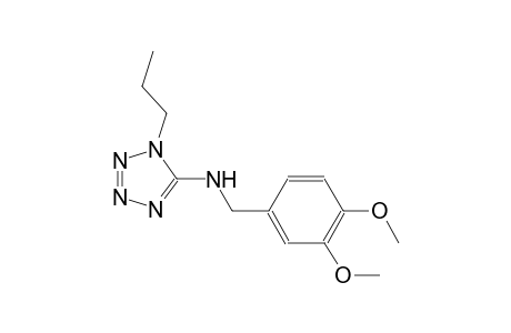 1H-tetrazol-5-amine, N-[(3,4-dimethoxyphenyl)methyl]-1-propyl-
