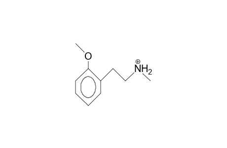 2-Methoxy-N-methyl-benzenethanammonium cation