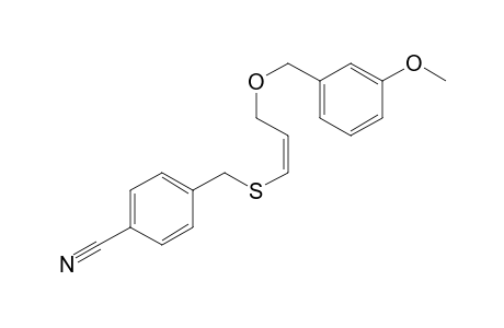(4-Cyanobenzyl) 3-[(3-methoxyphenyl)]oxy]propenyl sulfide