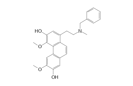 3,5-Dimethoxy-8-[2-[methyl-(phenylmethyl)amino]ethyl]phenanthrene-2,6-diol