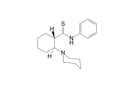 trans-1-Piperidin-1-ylcyclohexanecarbothioic acid phenylamide