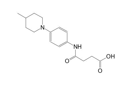 4-[4-(4-methyl-1-piperidinyl)anilino]-4-oxobutanoic acid