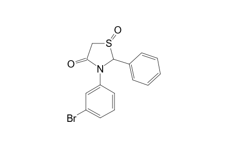 3-(3-BROMOPHENYL)-2-PHENYL-1,3-THIAZOLIDIN-4-ONE-1-OXIDE