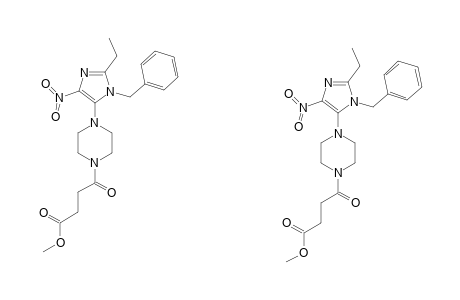 METHYL-4-[4-(1-BENZYL-2-ETHYL-4-NITRO-1H-IMIDAZOL-5-YL)-PIPERAZIN-1-YL]-4-OXO-BUTANOATE