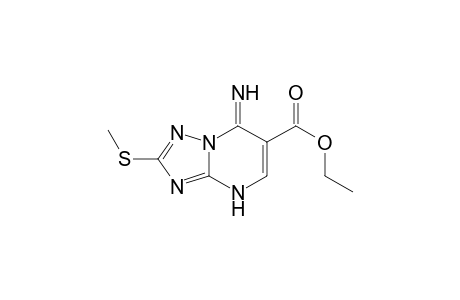 [1,2,4]Triazolo[1,5-a]pyrimidine-6-carboxylic acid, 4,7-dihydro-7-imino-2-(methylthio)-, ethyl ester