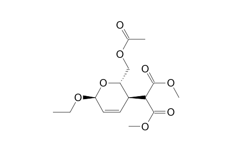Propanedioic acid, [2-[(acetyloxy)methyl]-6-ethoxy-3,6-dihydro-2H-pyran-3-yl]-, dimethyl ester, [2S-(2.alpha.,3.beta.,6.beta.)]-