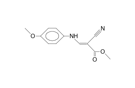 3E-(4-Methoxy-anilino)-2-cyano-propenoic acid, methyl ester