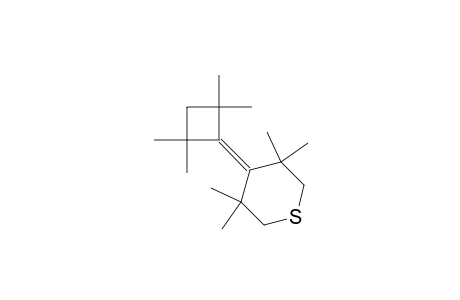 3,3,5,5-tetramethyl-4-(2,2,4,4-tetramethylcyclobutylidene)tetrahydrothiopyran