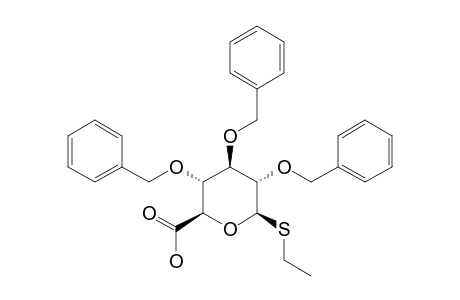 ETHYL-2,3,4-TRI-O-BENZYL-1-THIO-BETA-D-GLUCOPYRANOSIDURONIC-ACID