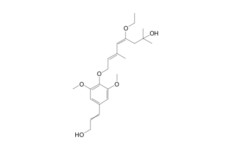 4-O-[(2E,4E)-3,7-Dimethyl-5-ethoxy-2,4-octadien-7-ol]-sinapyl alcohol