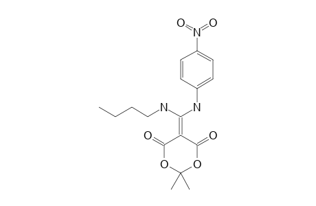 5-[(N-BUTYLAMINO)-(4-NITROPHENYLAMINO)-METHYLENE]-2,2-DIMETHYL-4,6-DIOXO-1,3-DIOXANE