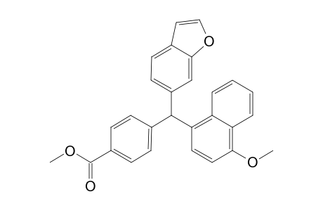 methyl 4-(benzofuran-6-yl(4-methoxynaphthalen-1-yl)methyl)benzoate