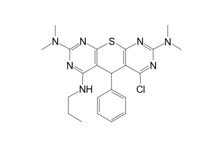 6-Chloro-2,8-di(dimethylamino)-5-phenyl-4-propylamino-5H-thiopyrano[2,3-d:6,5-d']dipyrimidine