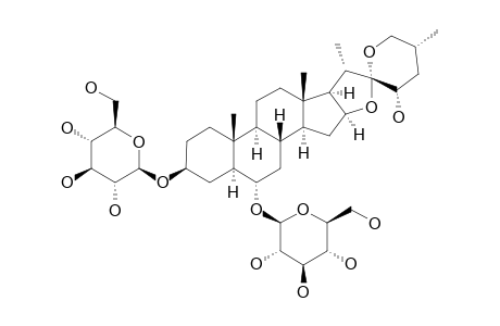 CANTALASAPONIN-1=3,6-DI-O-[BETA-D-GLUCOPYRANOSYL]-(25R)-5-ALPHA-SPIROSTAN-3-BETA,6-ALPHA,23-ALPHA-TRIOL