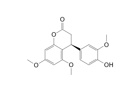(4S/4R)-4-(4-Hydroxy-3-methoxyphenyl)-5,7-dimethoxy-chroman-2-one