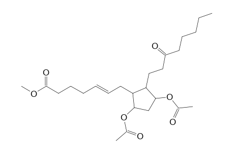 7-(2-(3-oxooctyl)-3,5-di(acetoxy)cyclopenyl)-5(Z)-heptenoic acid methyl ester
