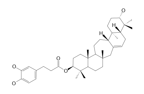 21.alpha.-Hydroxyserrat-14-en-3.beta.-yl dihydrocaffeate