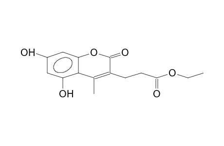 3-Ethoxycarbonylethyl-5,7-dihydroxy-4-methyl-coumarin