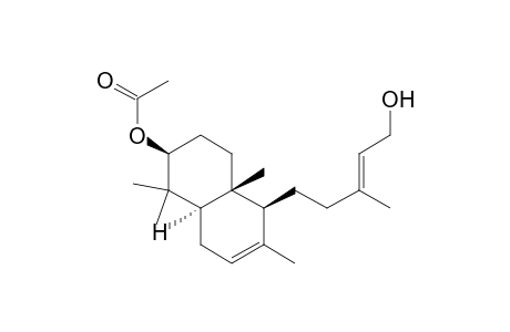 2-Naphthalenol, 1,2,3,4,4a,5,8,8a-octahydro-5-(5-hydroxy-3-methyl-3-pentenyl)-1,1,4a, 6-tetramethyl-, 2-acetate, [2S-[2.alpha.,4a.alpha.,5.alpha.(E),8a.beta.]]-