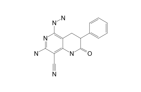 7-Amino-8-cyano-5-hydrazino-3,4-dihydro-3-phenyl-1,6-naphthyridin-2(1H)-one
