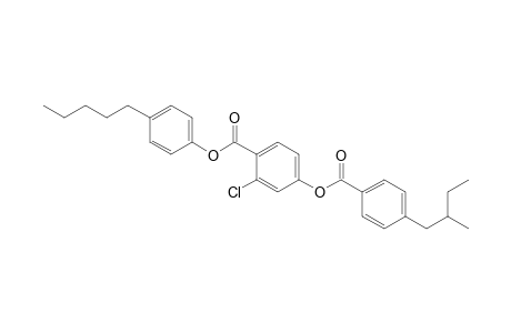 Benzoic acid, 2-chloro-4-[[4-(2-methylbutyl)benzoyl]oxy]-, 4-pentylphenyl ester