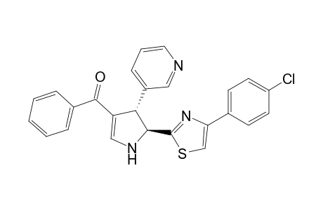 {(4S,5S)-5-[4-(4-Chloro-phenyl)-thiazol-2-yl]-4-pyridin-3-yl-4,5-dihydro-1H-pyrrol-3-yl}-phenyl-methanone