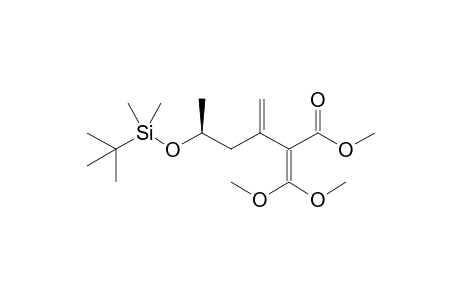 (5S)-5-[tert-butyl(dimethyl)silyl]oxy-2-(dimethoxymethylidene)-3-methylenehexanoic acid methyl ester