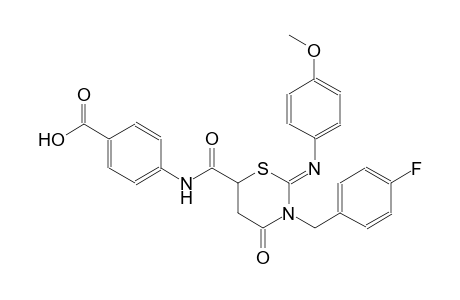 4-[({(2Z)-3-(4-fluorobenzyl)-2-[(4-methoxyphenyl)imino]-4-oxotetrahydro-2H-1,3-thiazin-6-yl}carbonyl)amino]benzoic acid