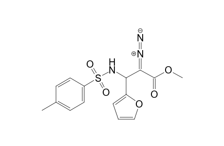 Methyl 2-diazo-3-(2-furyl)-3-[(N-tosyl)amino]propanoate