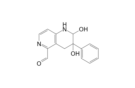 2,3-bis(oxidanyl)-3-phenyl-2,4-dihydro-1H-1,6-naphthyridine-5-carbaldehyde