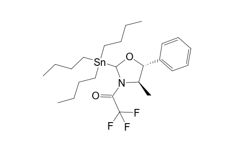 2,2,2-trifluoro-1-[(2S,4R,5R)-4-methyl-5-phenyl-2-tributylstannyl-1,3-oxazolidin-3-yl]ethanone