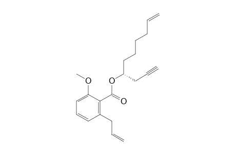 (1R)-1-(PROP-2-YNYL)-HEPT-6-ENYL-2-ALLYL-6-METHOXYBENZOATE
