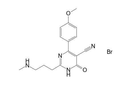 3,4-Dihydro-(.omega.-methylamino)propyl]-4-oxo-5-pyrimidinecarbonitrile hydrobromide