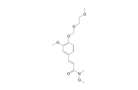(2E)-N-METHOXY-3-[3-METHOXY-4-(2-METHOXYETHOXYMETHOXY)-PHENYL]-N-METHYLACRYLAMIDE