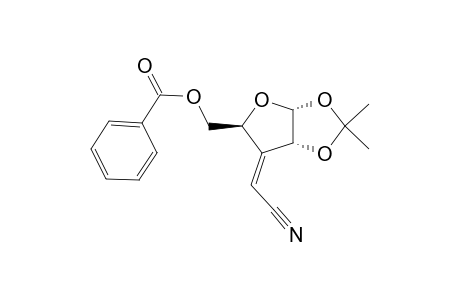 .alpha.-D-erythro-Pentofuranose, 3-(cyanomethylene)-3-deoxy-1,2-O-(1-methylethylidene)-, 5-benzoate, (Z)-
