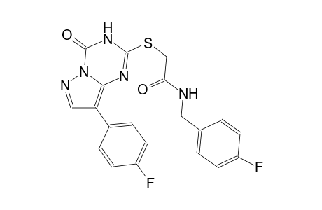 acetamide, 2-[[8-(4-fluorophenyl)-3,4-dihydro-4-oxopyrazolo[1,5-a][1,3,5]triazin-2-yl]thio]-N-[(4-fluorophenyl)methyl]-