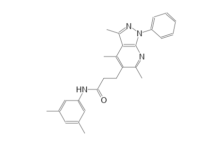1H-pyrazolo[3,4-b]pyridine-5-propanamide, N-(3,5-dimethylphenyl)-3,4,6-trimethyl-1-phenyl-