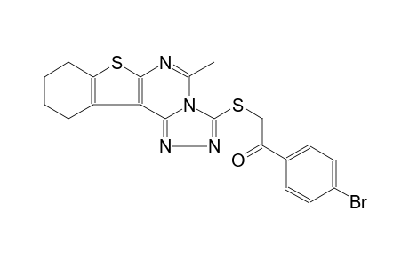 1-(4-bromophenyl)-2-[(5-methyl-8,9,10,11-tetrahydro[1]benzothieno[3,2-e][1,2,4]triazolo[4,3-c]pyrimidin-3-yl)sulfanyl]ethanone