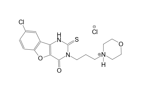 morpholinium, 4-[3-(8-chloro-1,4-dihydro-4-oxo-2-thioxobenzofuro[3,2-d]pyrimidin-3(2H)-yl)propyl]-, chloride