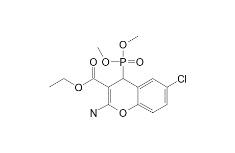 ETHYL-2-AMINO-4-(DIMETHOXY-PHOSPHORYL)-6-CHLORO-4H-CHROMENE-3-CARBOXYLATE